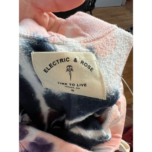 NWT Electric & Rose Vendima Tie Dye Pink Purple Sweatpants Joggers Size S - Picture 6 of 7